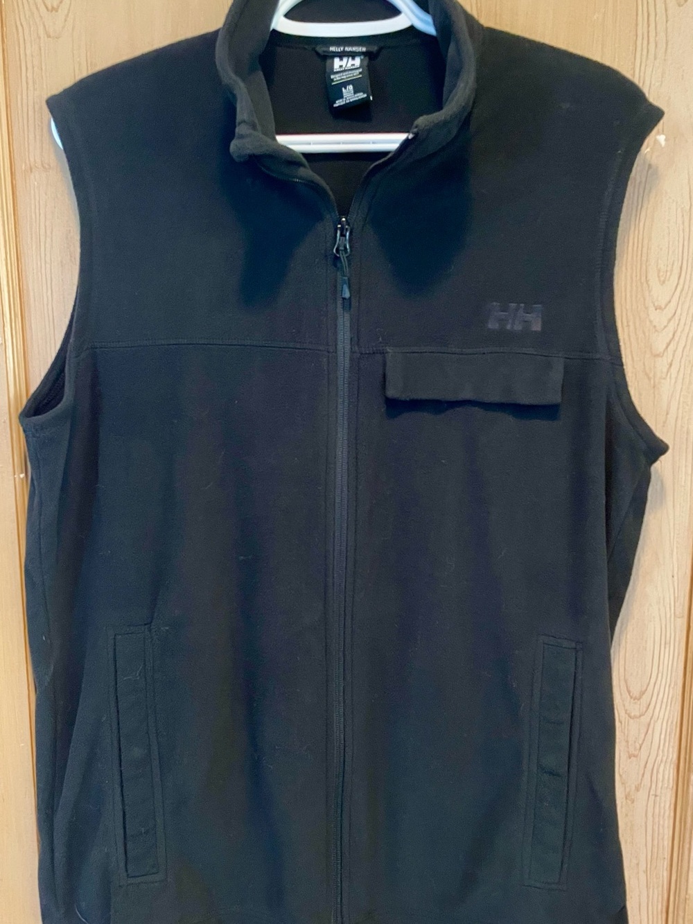 NWOT: Helly Hansen Black Full Zip Fleece Vest Large